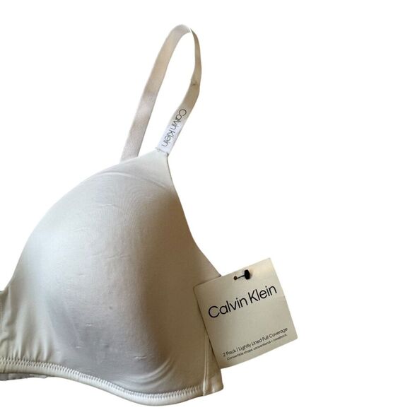 Calvin Klein White Lightly Lined Bra | Size Medium | NWT $42 MSRP - Picture 3 of 4